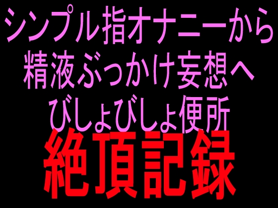 シンプル指オナニーから精液ぶっかけ妄想へ びしょびしょ便所絶頂記録 – main preview