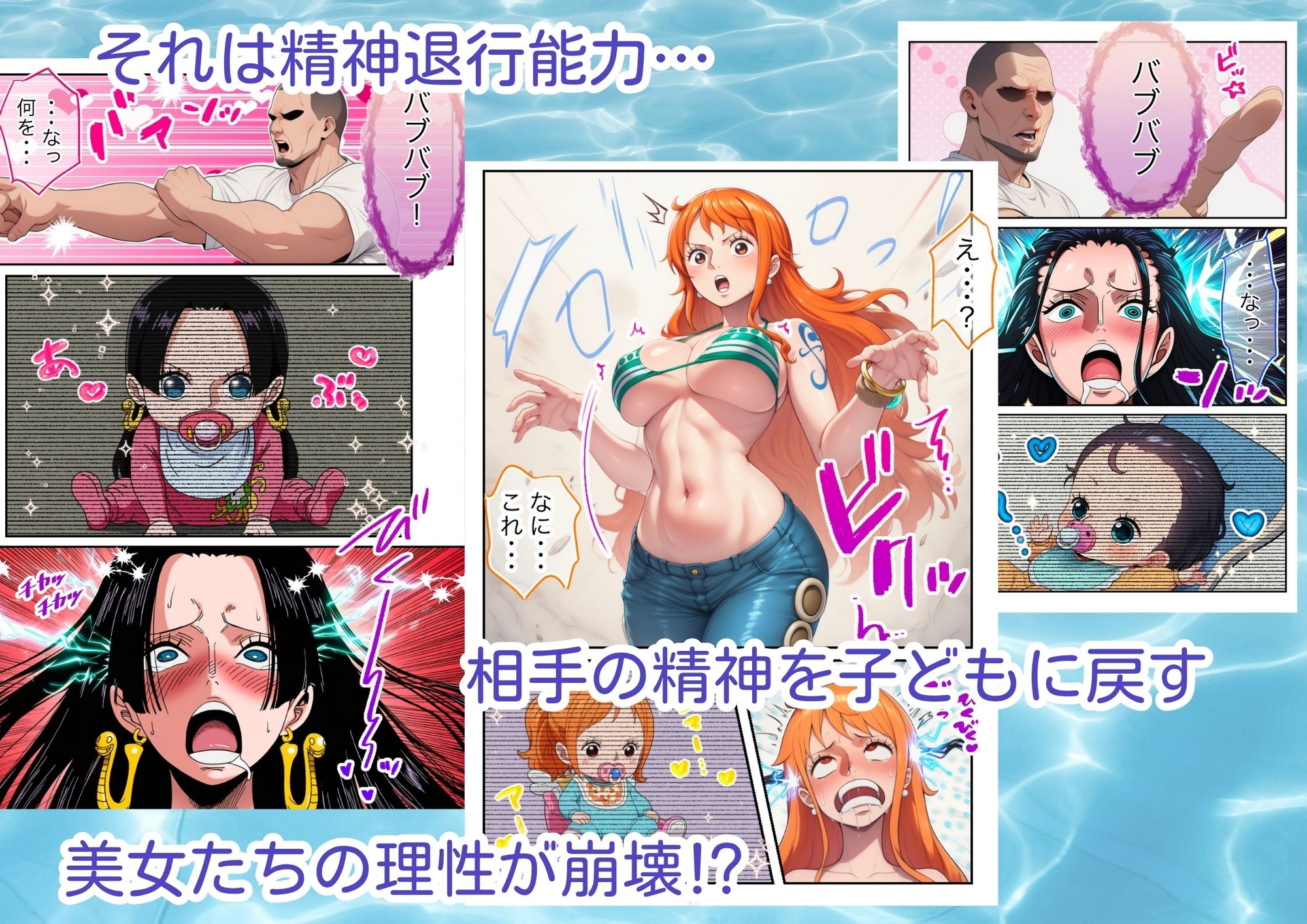 バブバブの実でワ〇ピースヒロインを精神退行(赤ちゃん化)させたら性欲が暴走した話