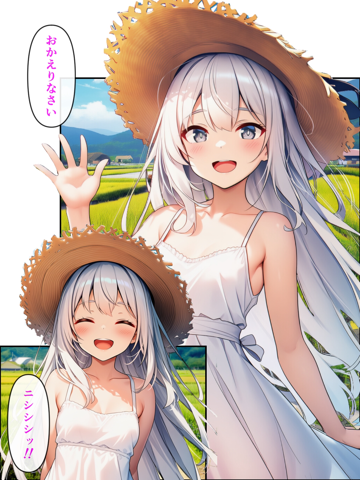 久しぶりに帰った田舎で、幼なじみと思い出巡りする話