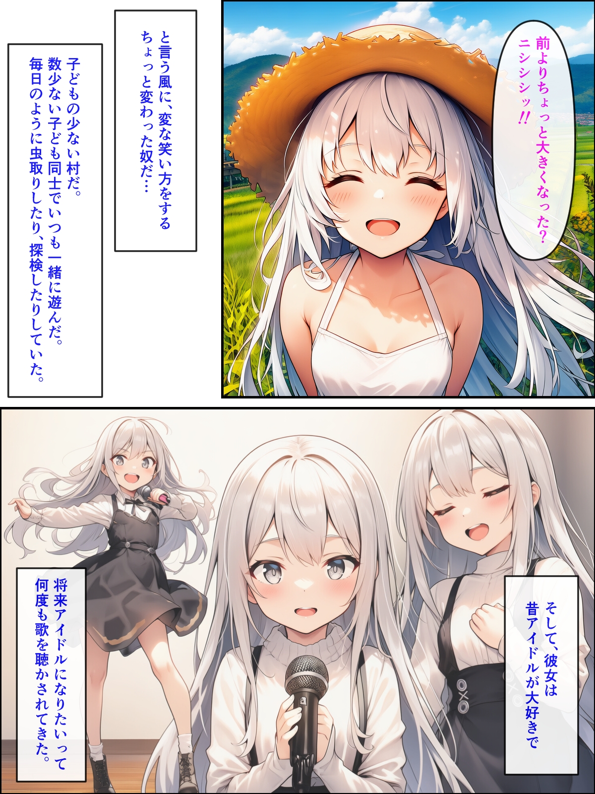 久しぶりに帰った田舎で、幼なじみと思い出巡りする話
