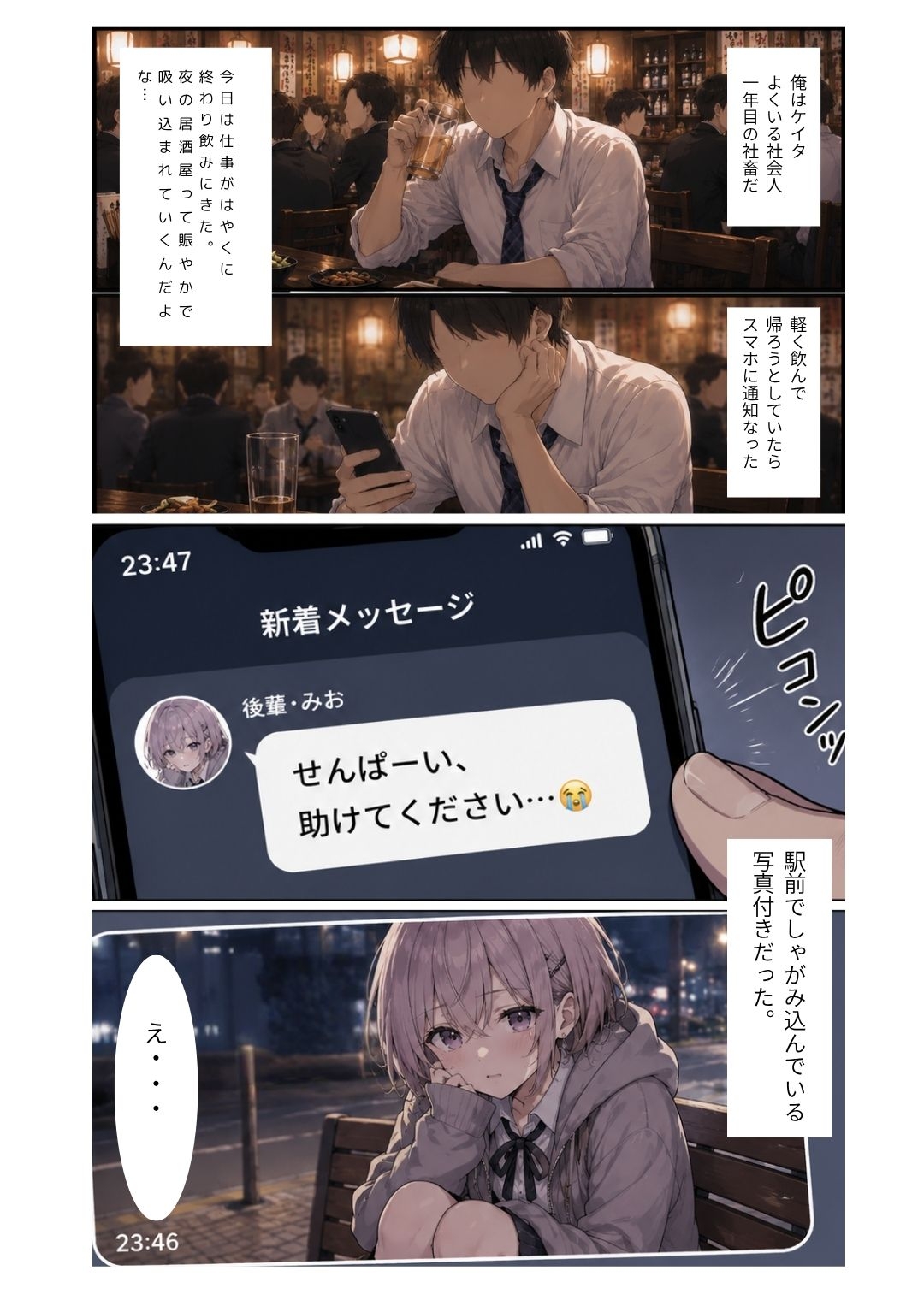 終電逃したぼく(男の娘)は、先輩の部屋で朝まで何度もア〇ル中出しされちゃいました(はーと)
