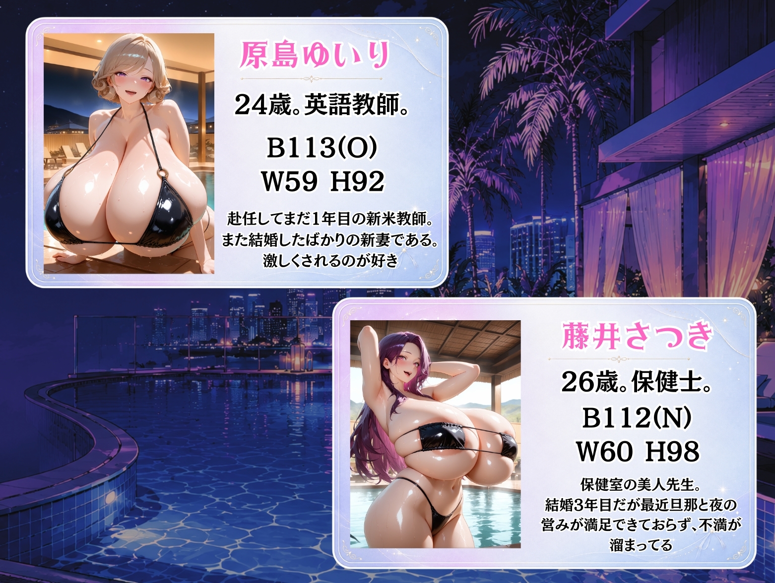 爆乳教師たちの淫らなリゾート休暇