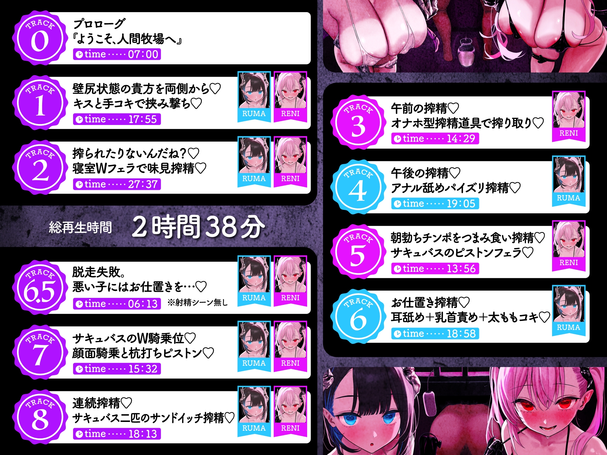 【搾精家畜生活】人間牧場-貳-サキュバスが経営する牧場で、食用精液をひたすら搾られ続ける生活 – Preview 6