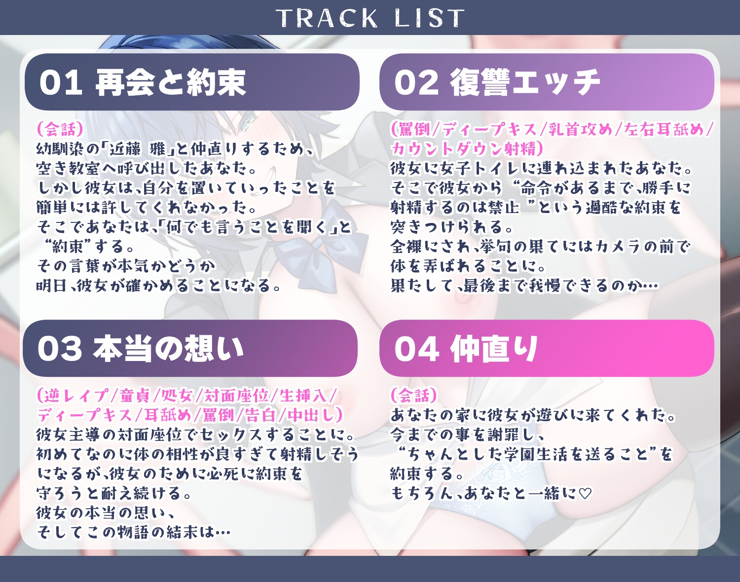 一匹狼の不良幼馴染と僕～彼女と結んだエッチな約束～