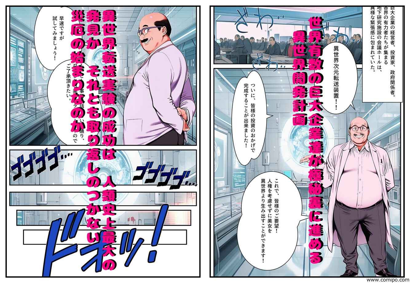 おっさん科学者の異世界転送実験で美少女を召喚してしまった件 – Preview 3
