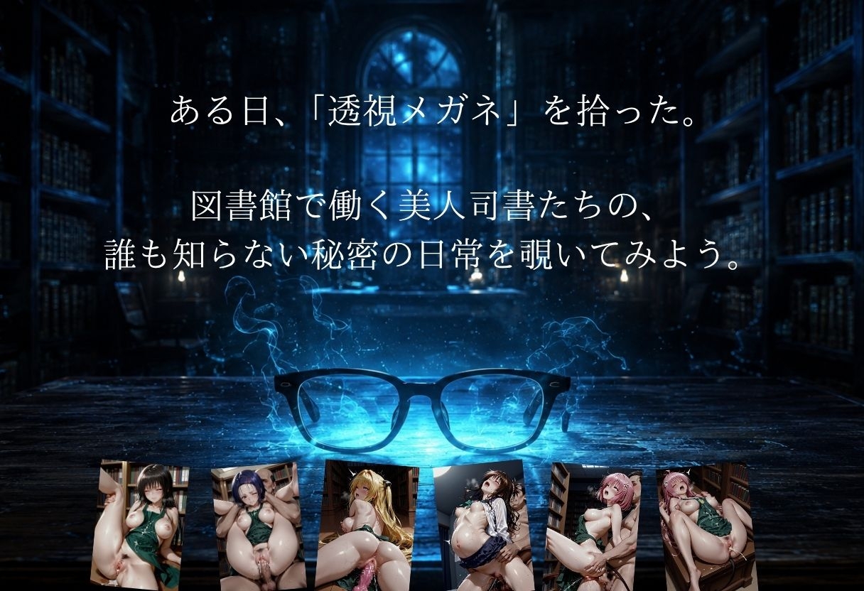 透視メガネ 図書館バイト編 美人司書を丸裸に！ 500P収録 – Preview 2