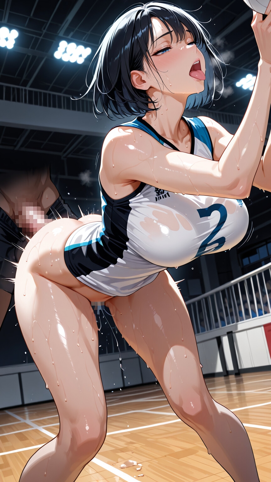 黒髪高身長バレーボール選手と♡ – Preview 4