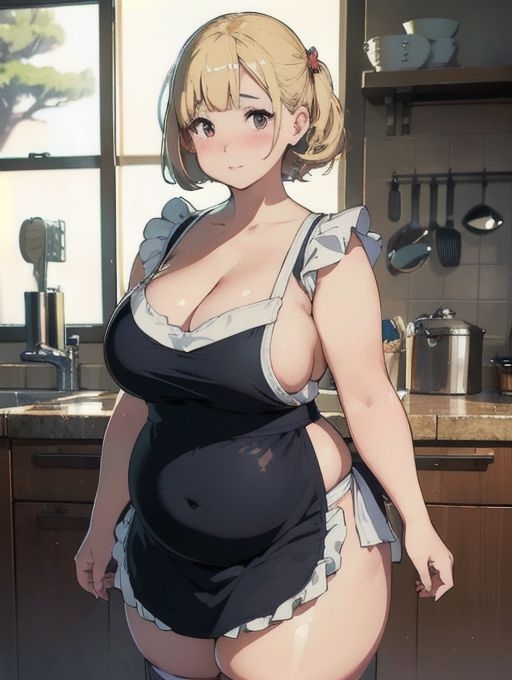 ぽっちゃりエプロン妻の甘い誘惑～キッチンで溢れる柔肉～ – Preview 7