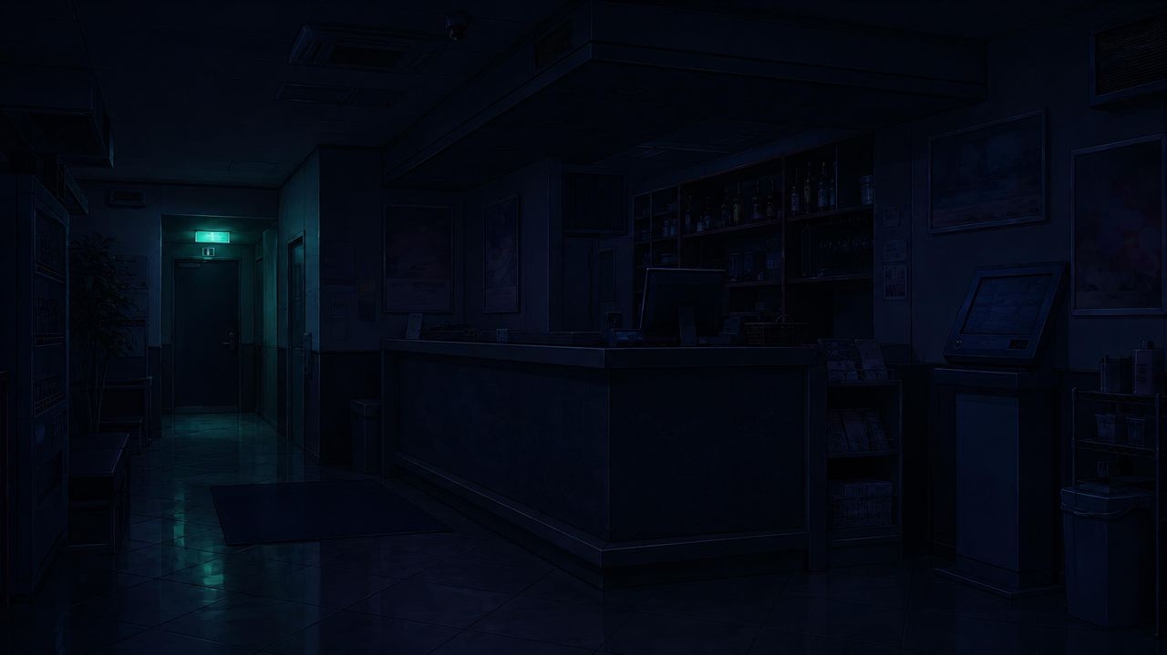 だれもいない深夜のカラオケボックス|背景差分素材60枚【TRPG/CoC】
