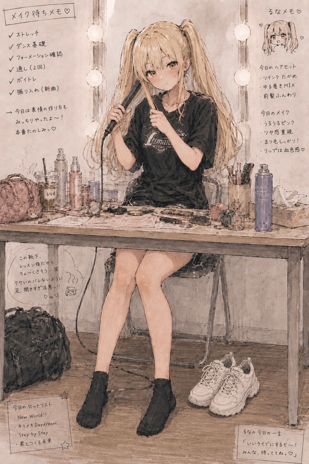 AQUARISE × Foot Labo〜るなのメイク〜