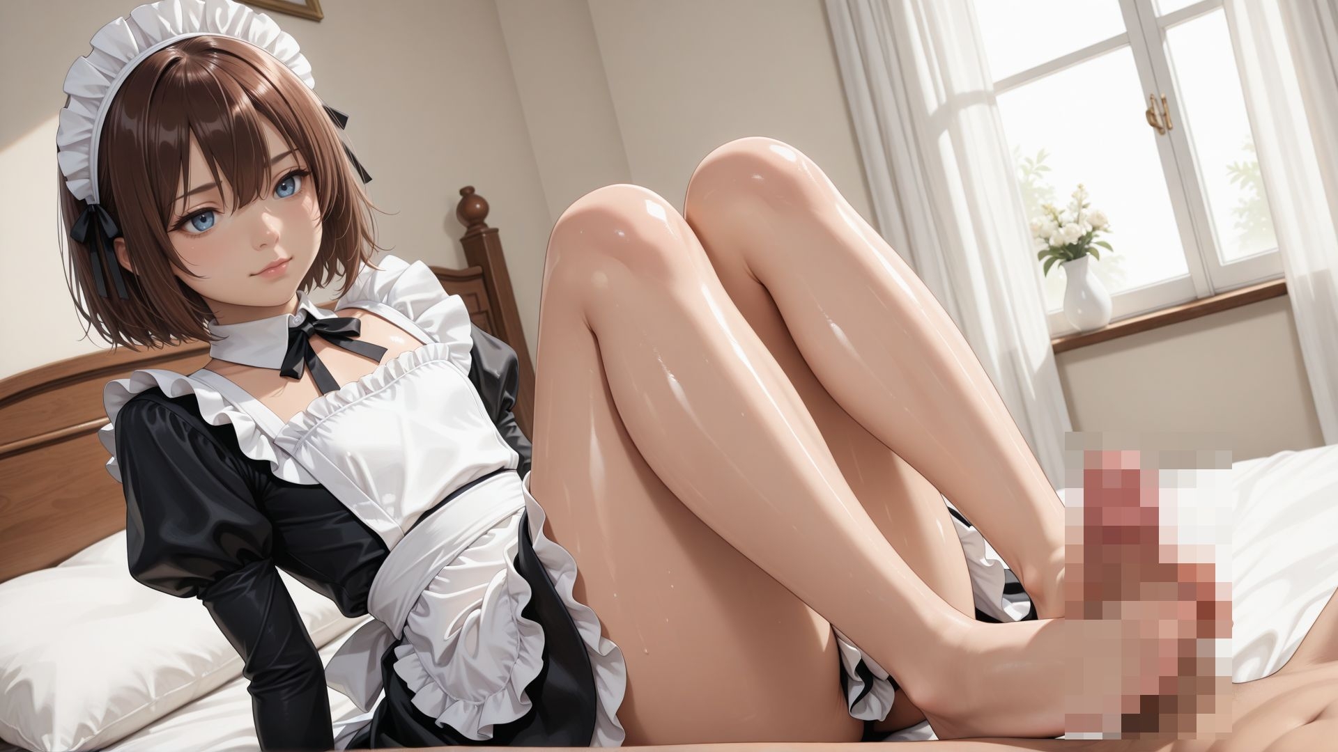 【4K】禁断！クールで無表情の貧乳メイド