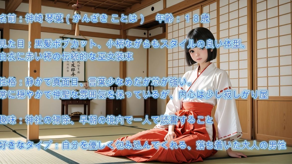 【4K】貧乳で美乳な禁断○リ巫女！ – Preview 3