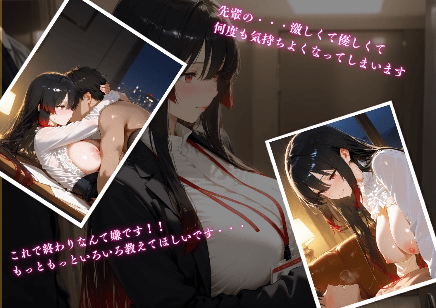清楚な新人と夜のオフィスで中出し濃密SEXPart2