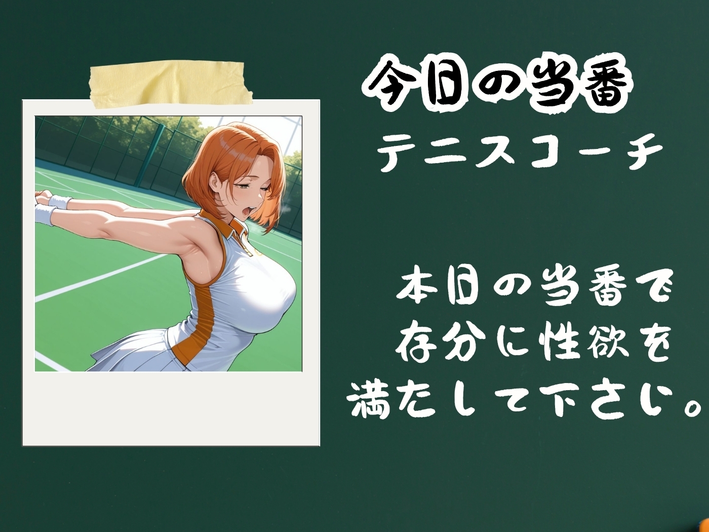 今日の性直担当は君達だ〜人妻×テニスコーチ〜