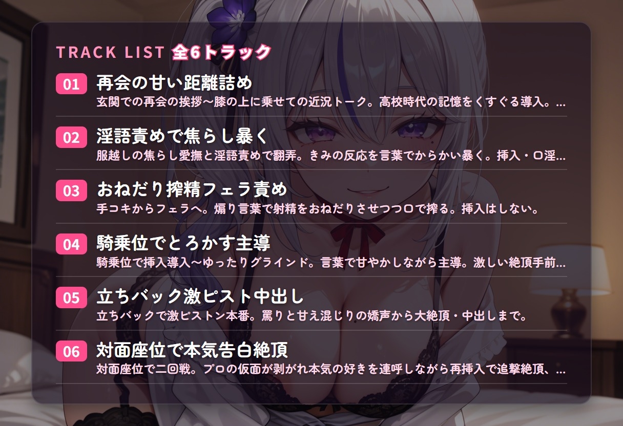 【淫語責め×ベタ惚れ堕ち】小悪魔甘やかしご奉仕嬢の指名リピート種付け ～焦らし暴いて本気告白までずっと搾精♡～(全56分) – Preview 3