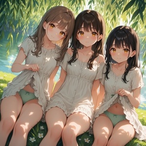 木漏れ日の秘密 ～白ワンピ美少女のチラリズムCG集～ 全119枚