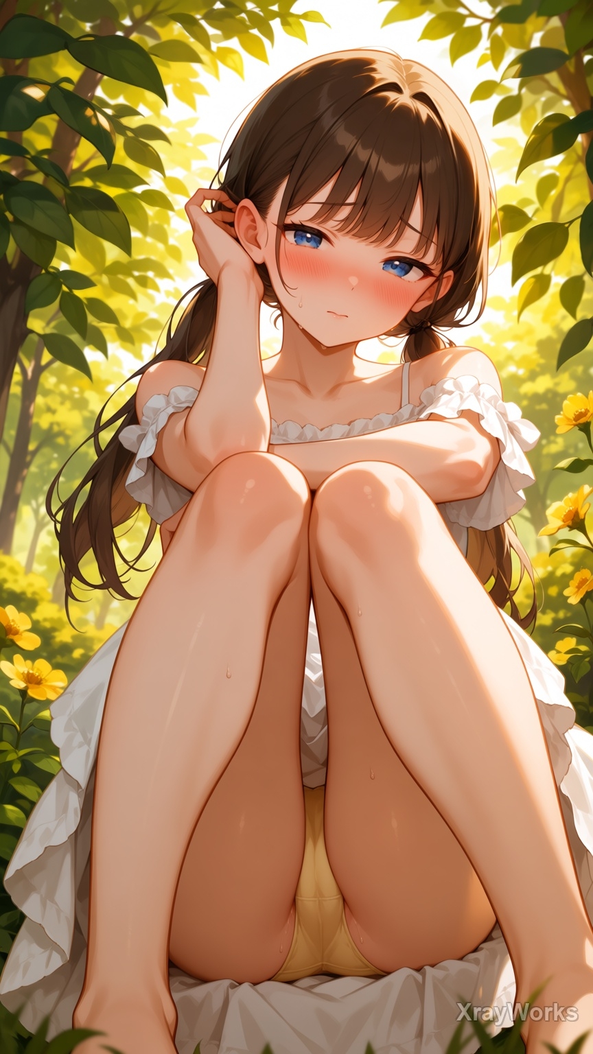 木漏れ日の秘密 ～白ワンピ美少女のチラリズムCG集～ 全119枚 – Preview 2