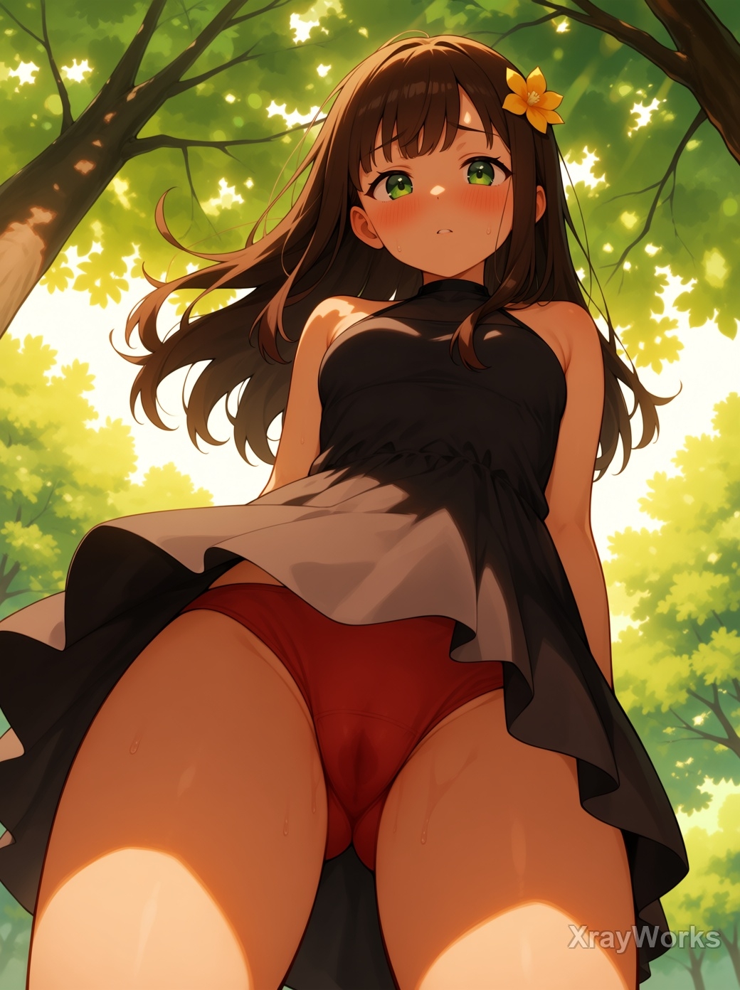 木漏れ日の秘密 ～白ワンピ美少女のチラリズムCG集～ 全119枚 – Preview 5