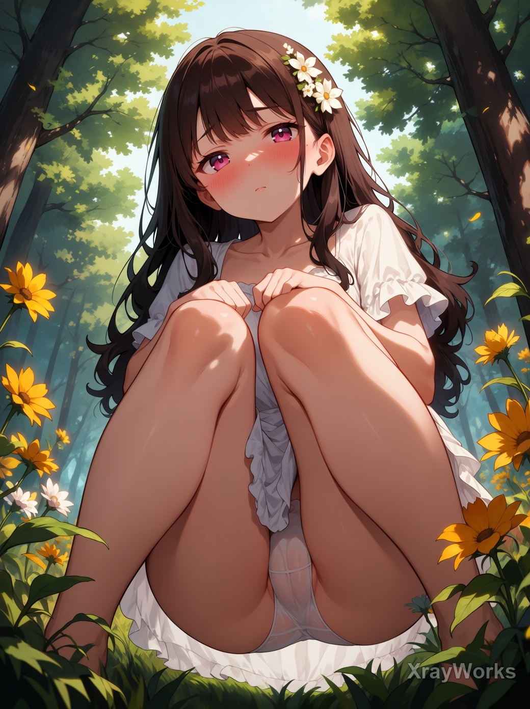 木漏れ日の秘密 ～白ワンピ美少女のチラリズムCG集～ 全119枚 – Preview 6