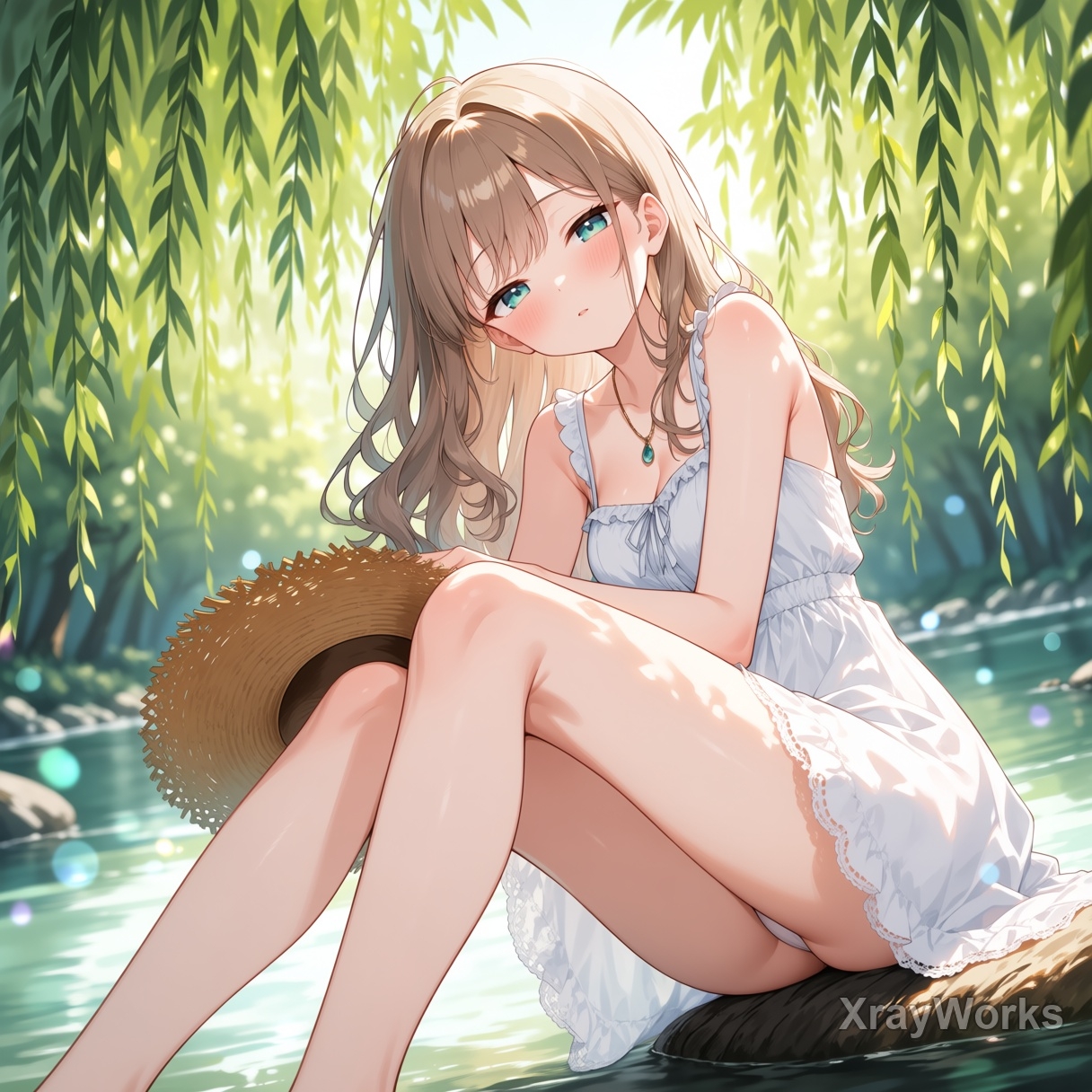 木漏れ日の秘密 ～白ワンピ美少女のチラリズムCG集～ 全119枚 – Preview 8