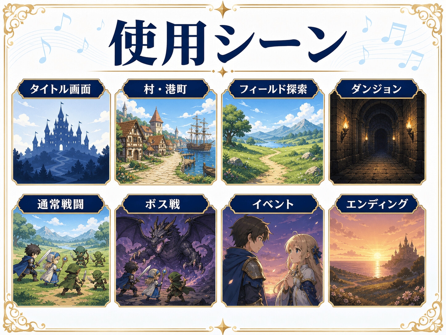 RPGゲーム向けBGM素材集|王道ファンタジーオーケストラ全32曲 – Preview 3