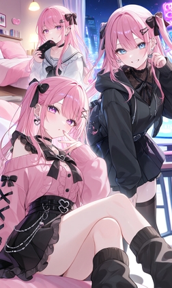 【AIイラスト集】地雷系美少女〜魅せるルーズソックスファッション〜 – main preview