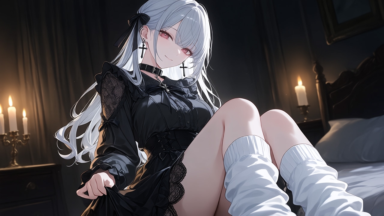 【AIイラスト集】地雷系美少女〜魅せるルーズソックスファッション〜 – Preview 4