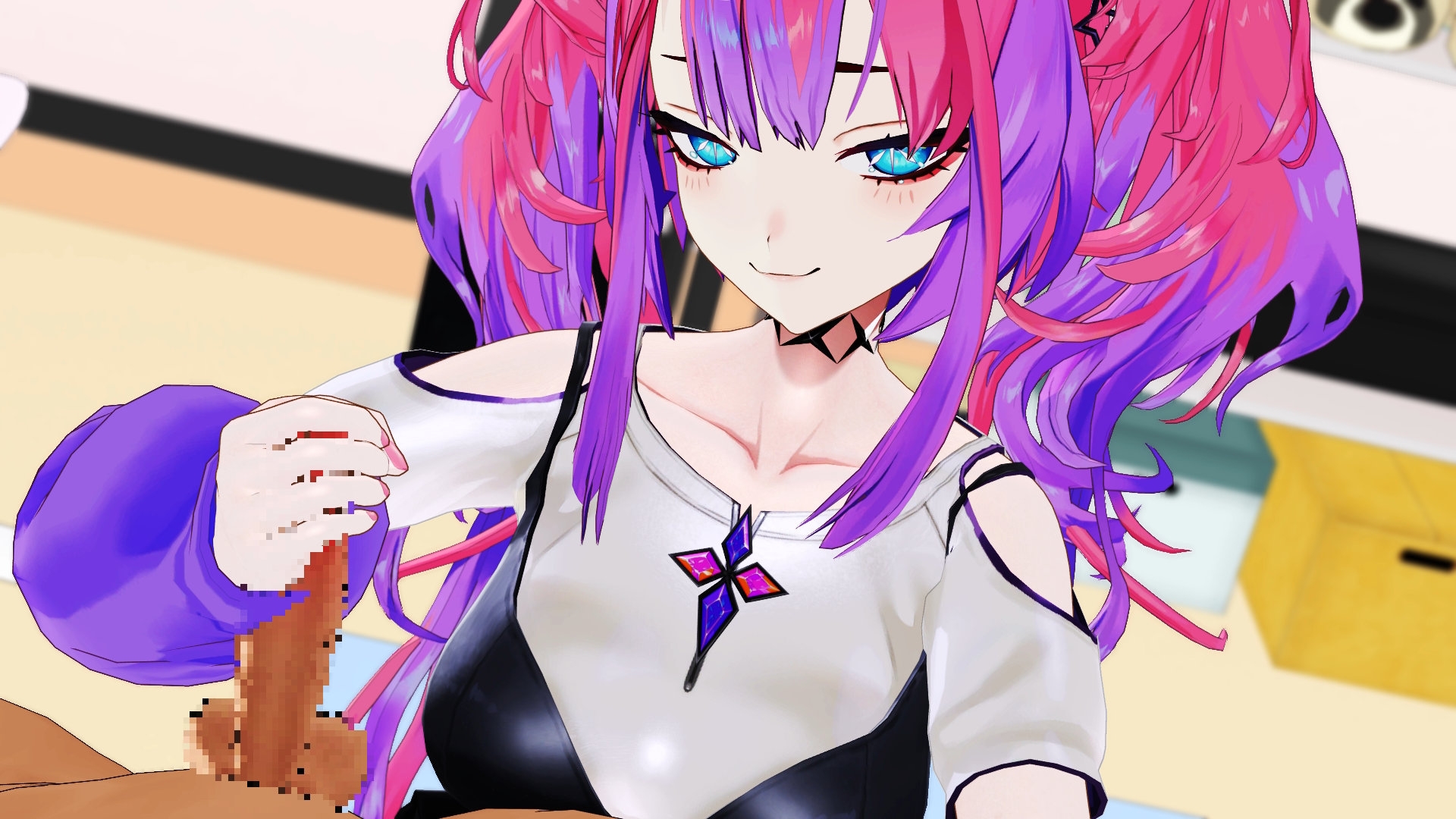 綺〇羅〇ヴ〇ヴ〇 しこしこぴゅっぴゅ♡手コキ動画セット – Preview 4