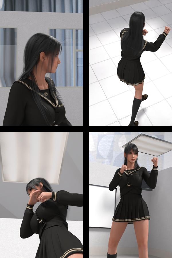 才色兼備の万能女性格闘家 霧島 愛唯の陸上競技モデル風写真集JK’26_01 – Preview 3