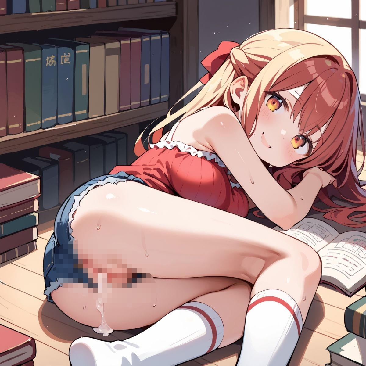 夏休み、図書館の静寂に溶ける2人の秘密page.6 – Preview 2