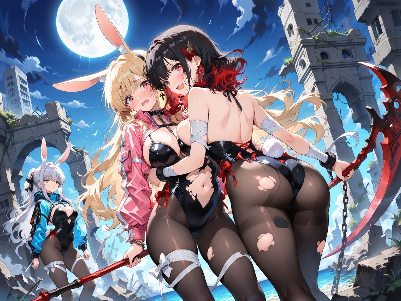 黒タイツ美少女イラスト集10モン娘編2