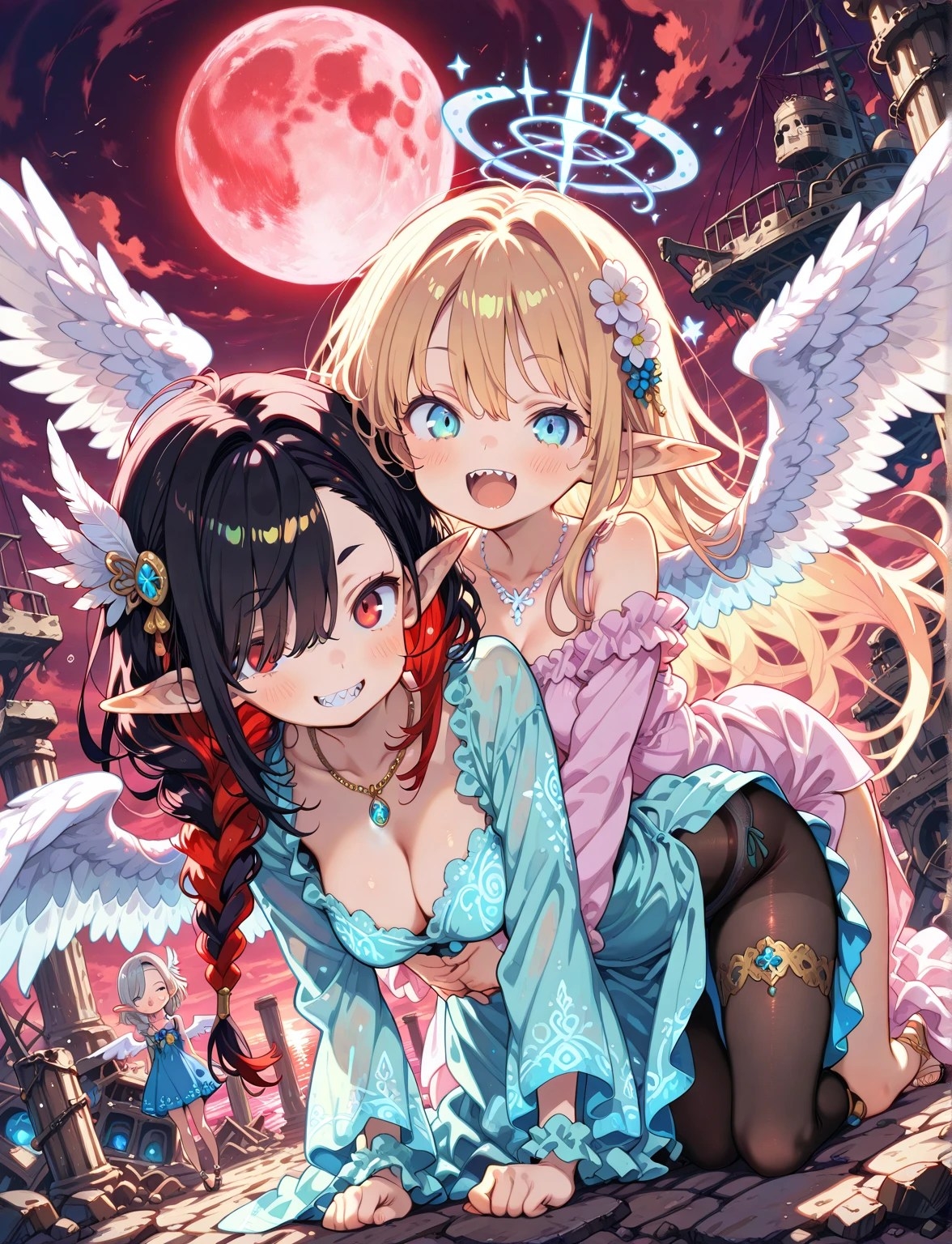 黒タイツ美少女イラスト集10モン娘編2
