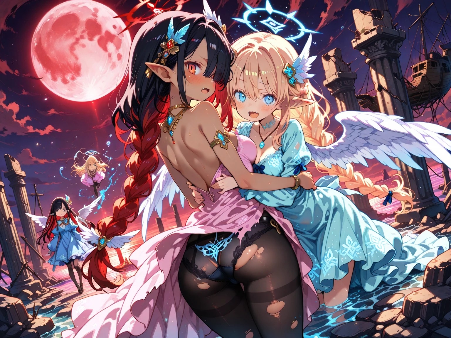 黒タイツ美少女イラスト集10モン娘編2