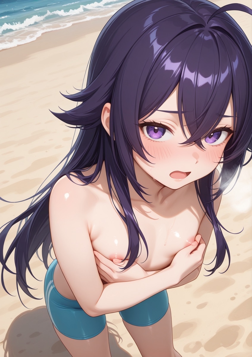 特殊性癖シリーズ『No.15』 ビーチで女の子が男水着チャレンジするやつPart2