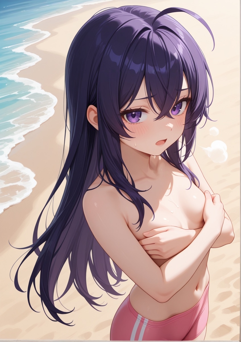 特殊性癖シリーズ『No.15』 ビーチで女の子が男水着チャレンジするやつPart2