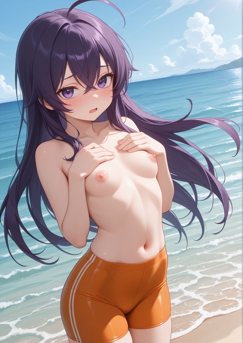 特殊性癖シリーズ『No.15』 ビーチで女の子が男水着チャレンジするやつPart2
