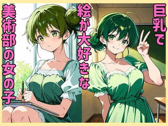 巨乳美術部員の搾乳モデル
