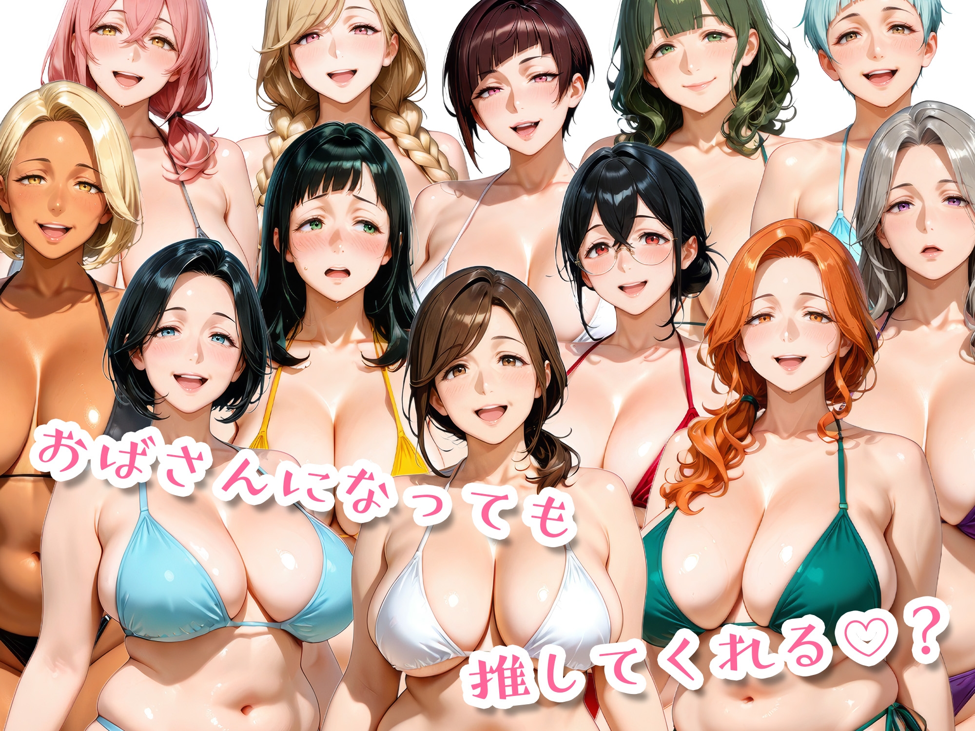 12人の熟女グラドル、最初で最後のAVデビュー！