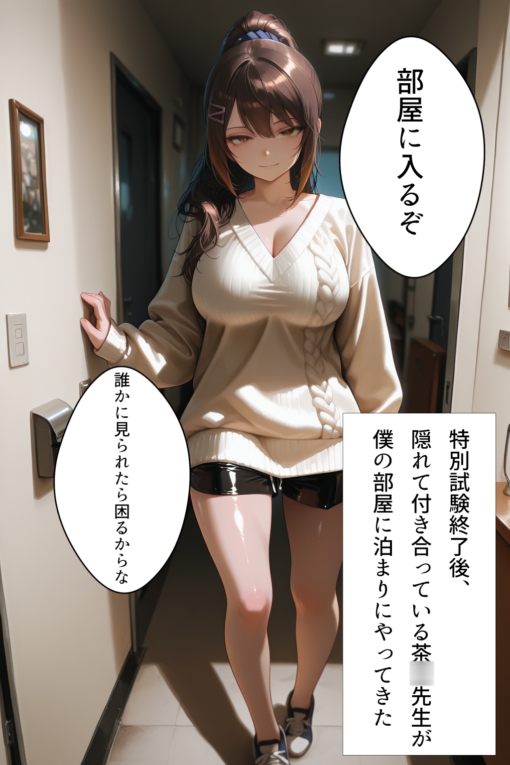 いつもはクールな担任の茶〇先生が僕の部屋で朝までイキまくってるなんて信じられないだろ? – Preview 2