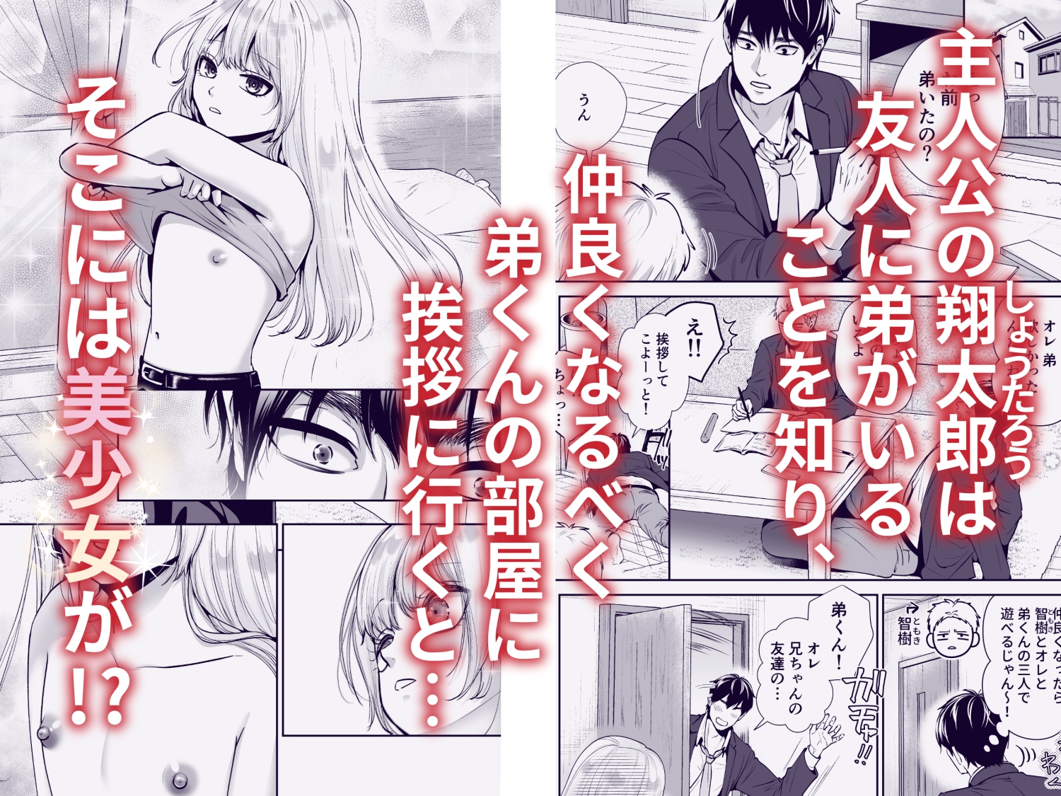 もらった弟くんは雑魚乳首の男の娘でした – Preview 2