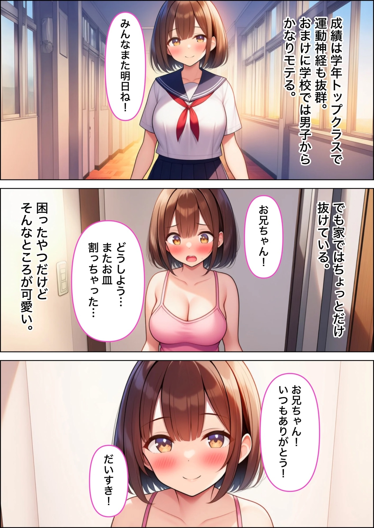 小悪魔妹に誘惑されて中出しセックスしちゃった話