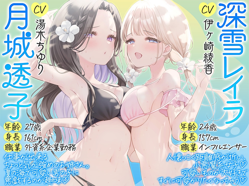 夏の海で恥ずかし～い♡開発済み乳首バレ！もっと雑魚雑魚乳首に開発されちゃいました♡ – Preview 4