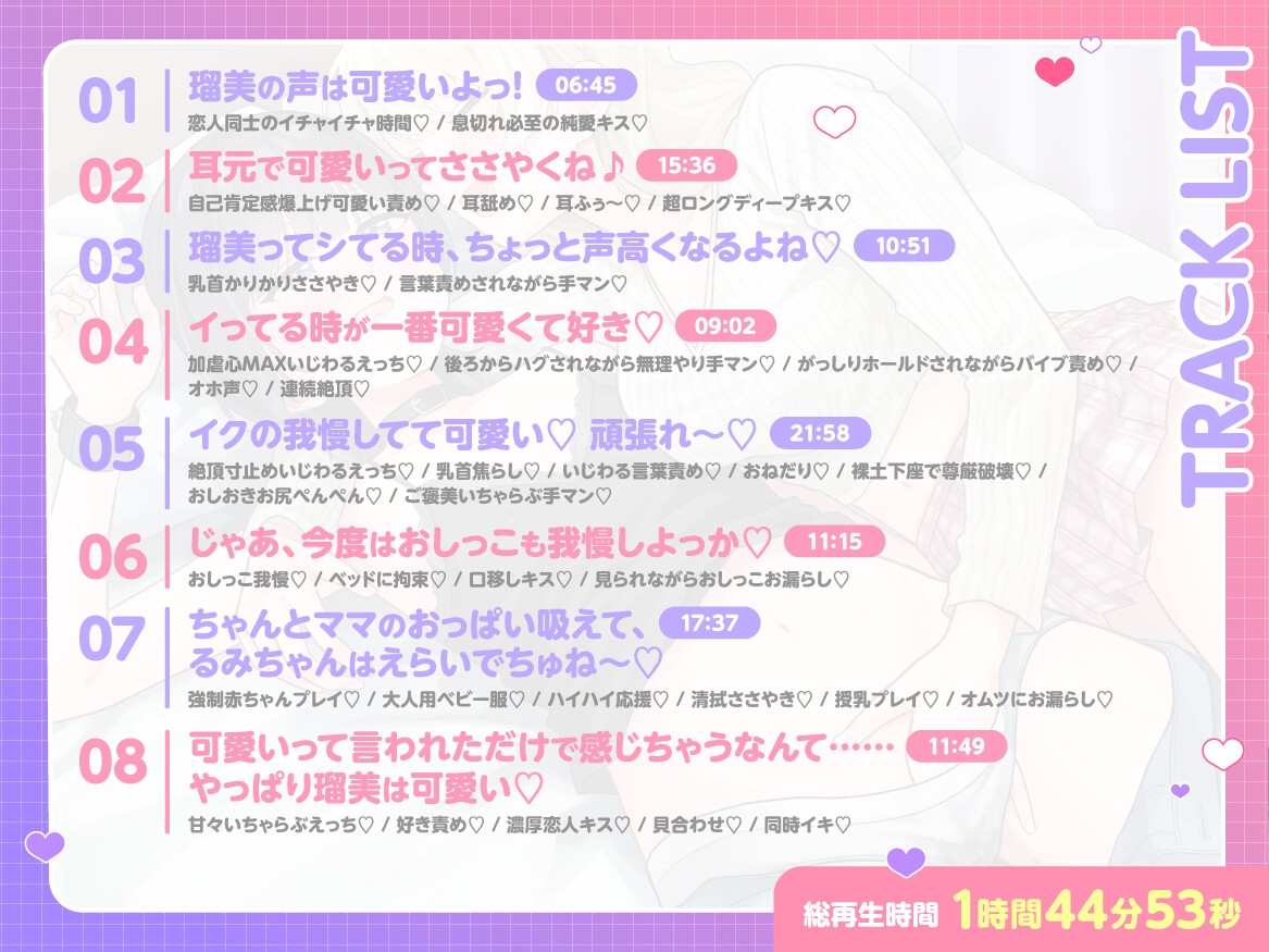 【甘々百合えっち】低音ダウナー彼女を高音カワボ彼女が可愛い責めでイかせまくる話
