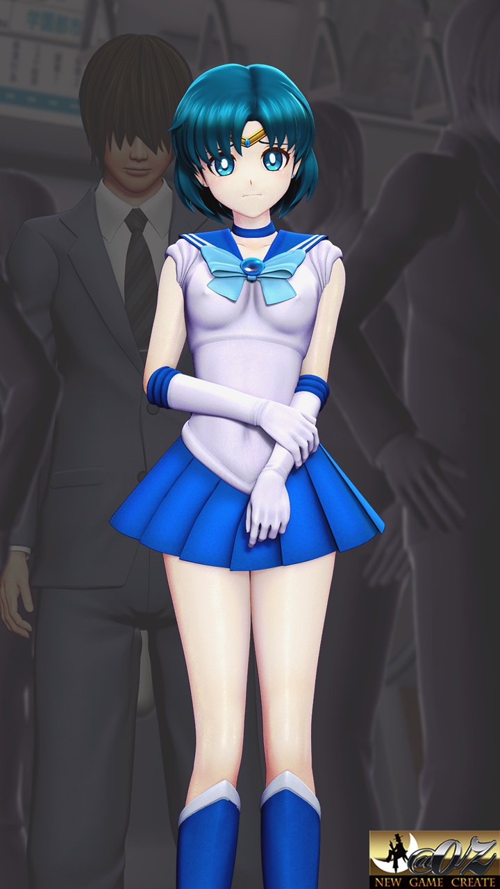 痴△電車[美少女戦士 水星編]痴〇退治に満員電車へ乗り込んだ美少女戦士たちを待ち受ける淫魔の罠 襲い掛かる恥辱の毒牙に堕ちる亜実