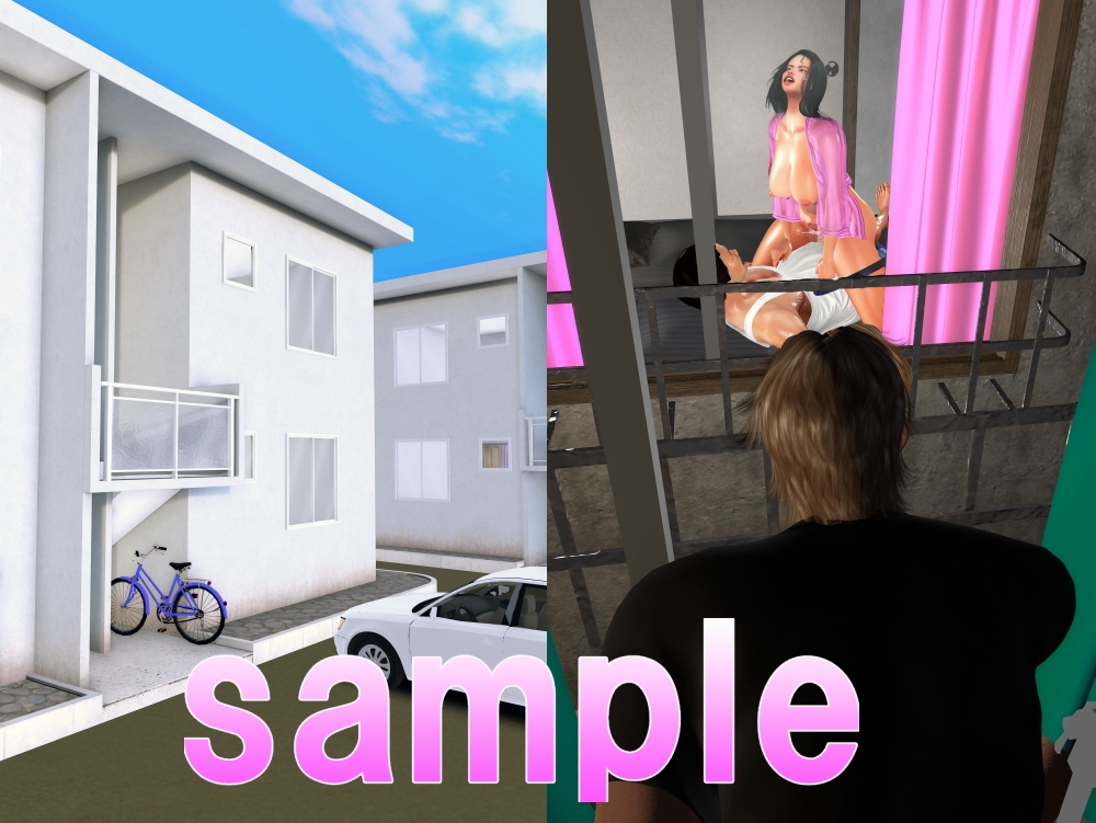 窓越しに覗き見たのは、 新妻が元カレと背徳の甘蜜に喘ぎまくる姿だった。 – Preview 3