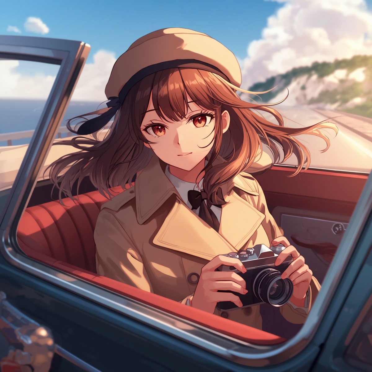 【AIイラスト集】NOSTALGIA - 1950sレトロカメラとクラシック乙女たちの情景 – Preview 3