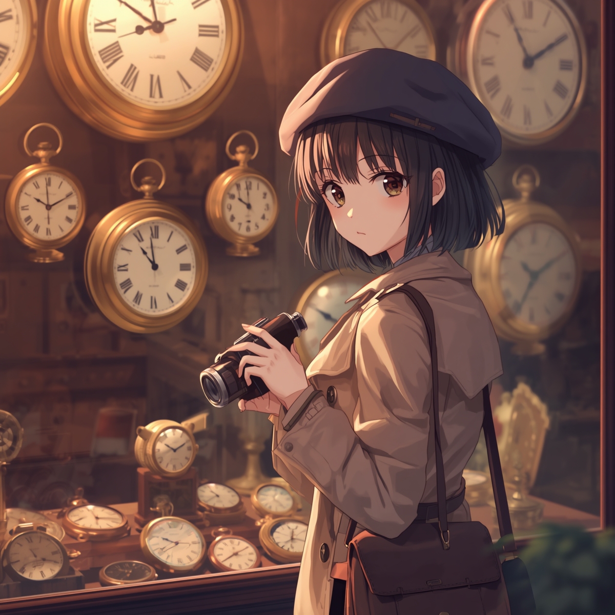 【AIイラスト集】NOSTALGIA - 1950sレトロカメラとクラシック乙女たちの情景 – Preview 7