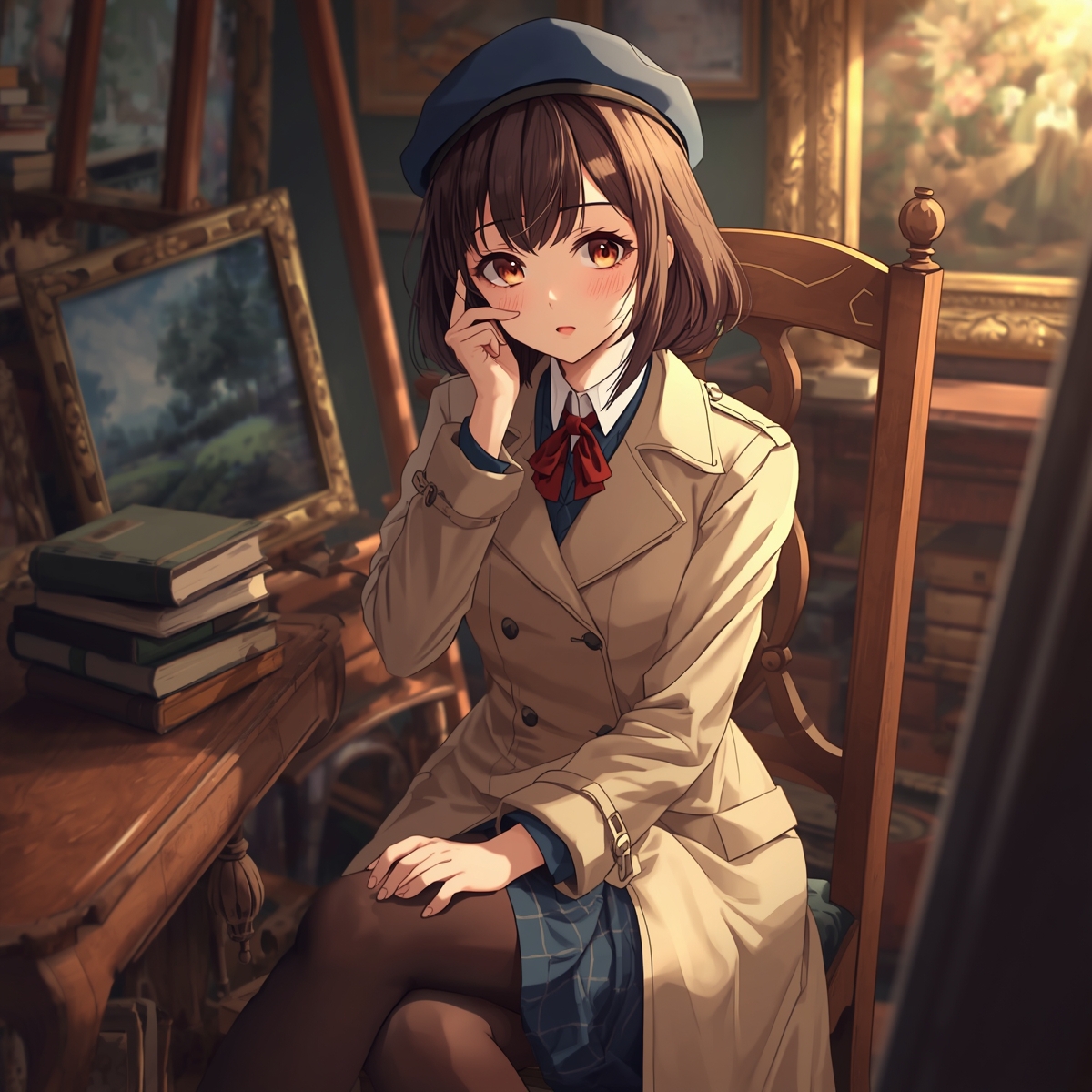 【AIイラスト集】NOSTALGIA - 1950sレトロカメラとクラシック乙女たちの情景 – Preview 9