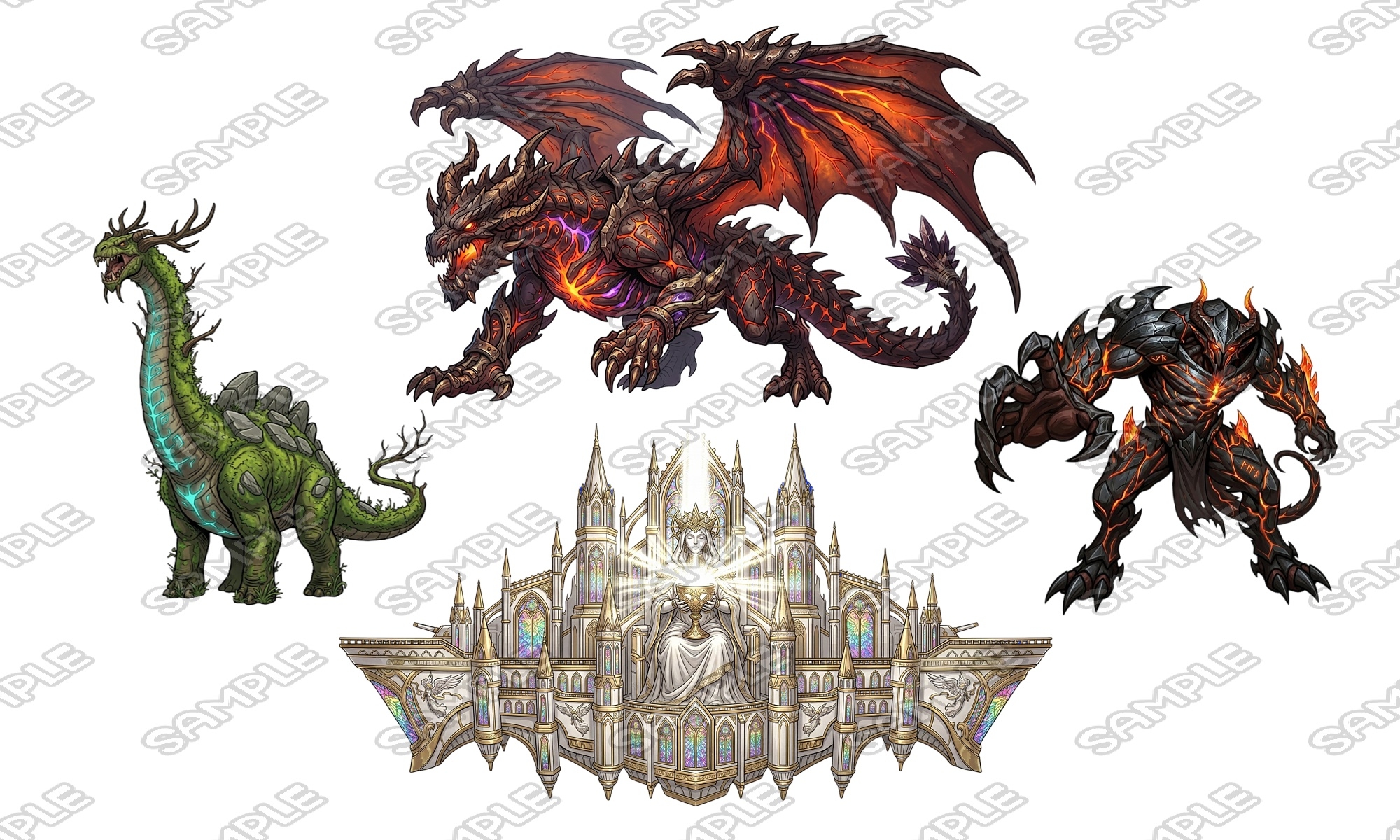 【敵グラフィック素材vol.10】バラエティモンスターパック4