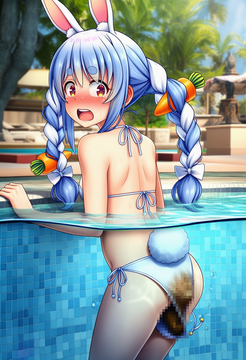 AI生成 うんちおもらし 兎田〇こら